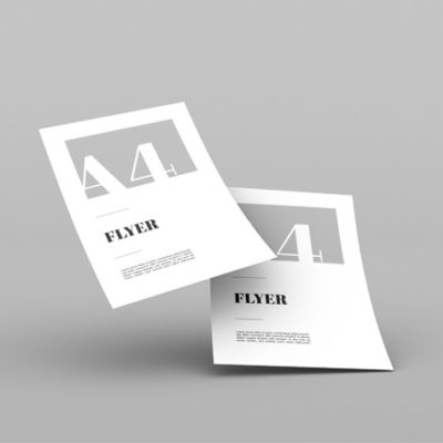 Impression flyer A4 Noir et blanc