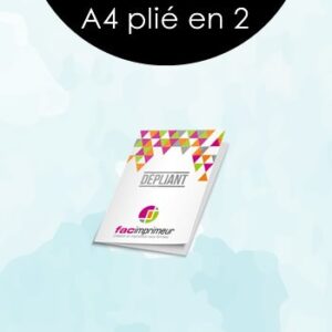 Depliant A4 plie