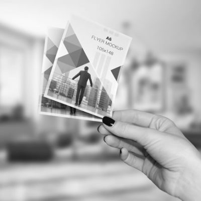 Impression flyer format A6 noir et blanc