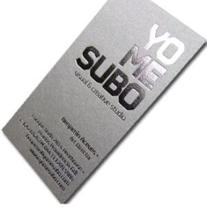 Cartes de visite Standard – 85 x 54 mm – Dorure à chaud