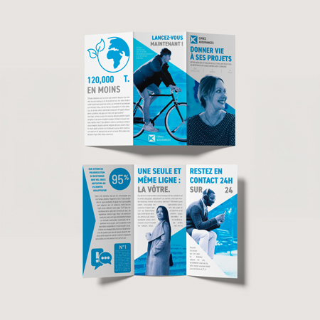 Dépliant 3 volets – un support structuré pour une communication détaillée. depliant 3 volets