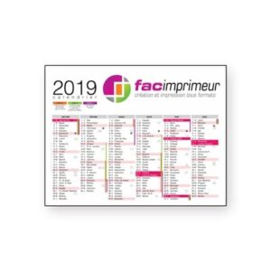 Calendrier grand format