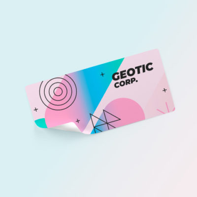 Sticker rectangulaire