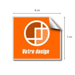 Stickers Rectangle 8X7 cm