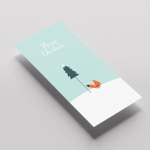 Carte de voeux 10x21cm