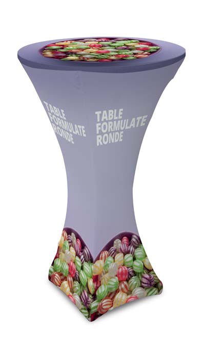 Table ronde textile