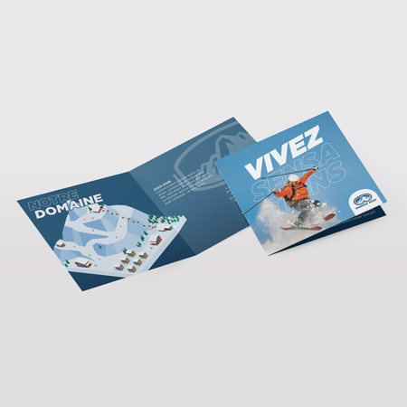 Dépliant carré – un format moderne pour une communication qui se démarque. Dépliant carré