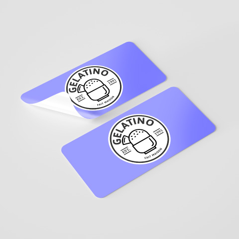 Sticker rectangulaire