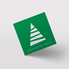 Carte de voeux simple carré