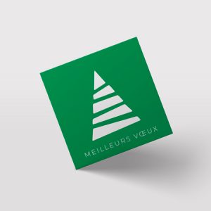 Carte de voeux simple carré