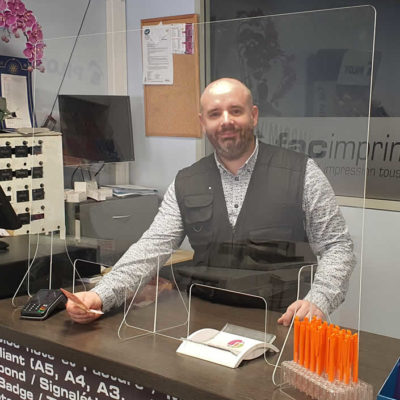 Protection de comptoir plexi - covid-19