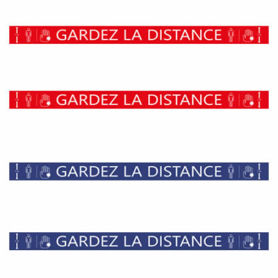Bandes de distanciation covid-19