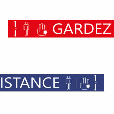 Stickers sol de distanciation