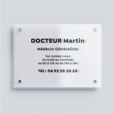 plaque plexiglas