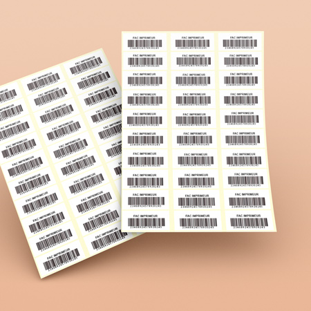 Étiquettes en planche A4, A5, A3 - Étiquette autocollante