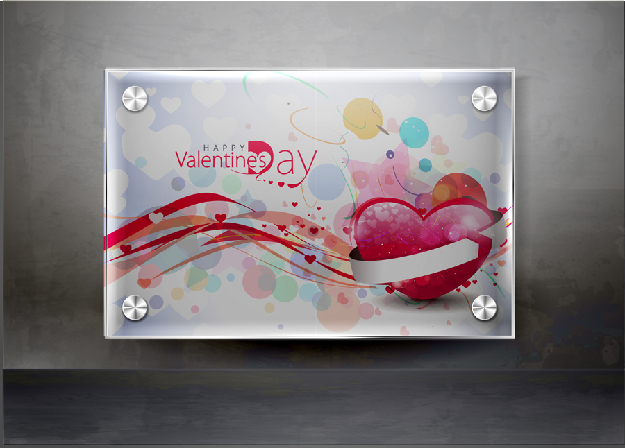 Tableau de Plexiglass Personnalisé pour votre saint Valentin