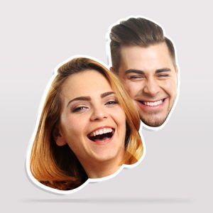 duo de grosses têtes personnalisées