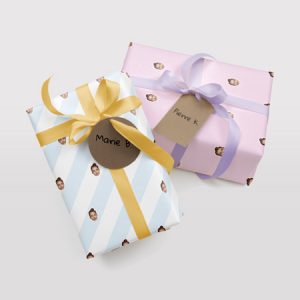 Papier cadeau personnalisé