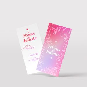 Carton d'invitation personnalisé