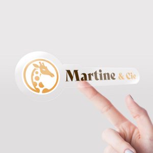 Sticker transparent personnalisé
