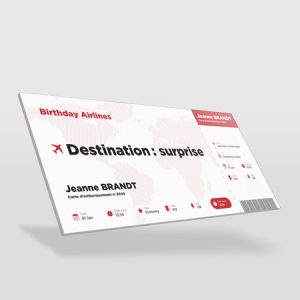 Billet d'avion géant