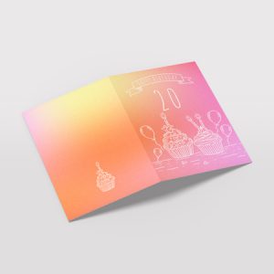 Impression carte d'anniversaire A5 2 volets