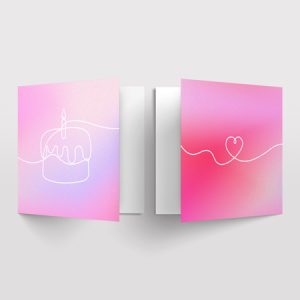 Carte d'anniversaire 2 volets