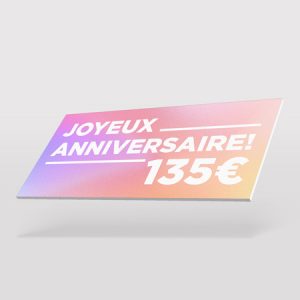 Carte cadeau PVC