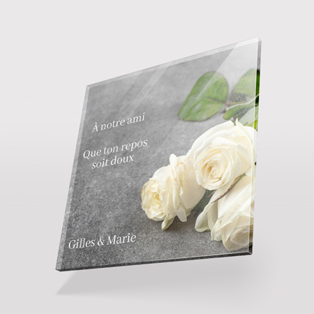 Impression de plaque commémorative personnalisée. Impression plaque commémorative