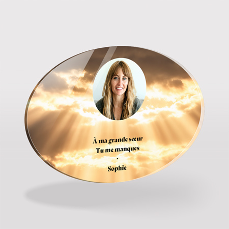 Plaque pour funérailles personnalisée. Plaque pour funérailles