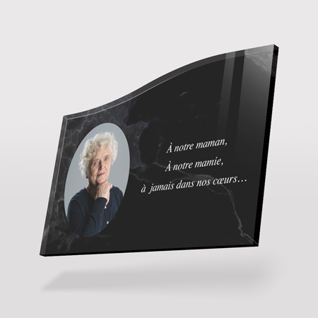 Impression plaque funéraire personnalisée. Impression plaque funéraire