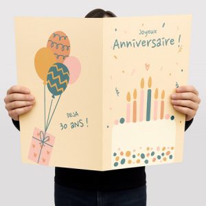 Carte Anniversaire Géante