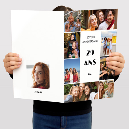 Impression carte anniversaire personnalisée — votre message, votre visuel, votre style. Impression carte anniversaire personnalisé