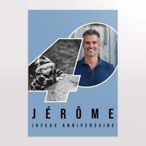Affiche anniversaire 40 ans
