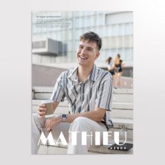 Affiche anniversaire modele magazine