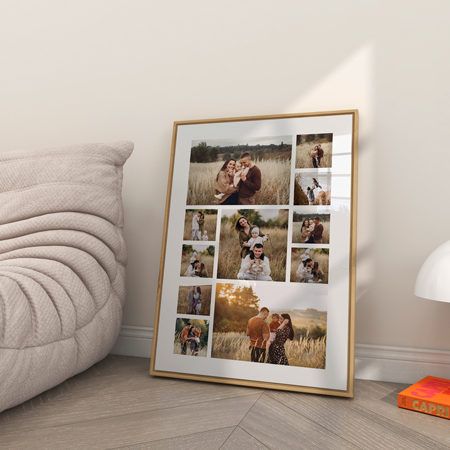 Une création photo multi-images pour raconter plusieurs instants sur un seul visuel. affiche avec plusieurs photos