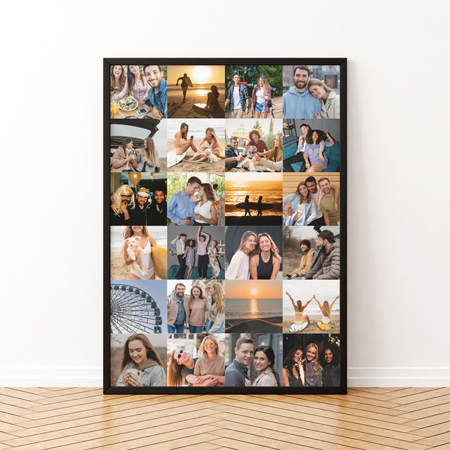 Une photo unique mise en pleine page pour un rendu fort, simple et élégant. Affiche toute en photo