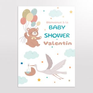 impression poster baby shower