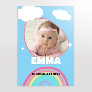 affiche naissance en ligne