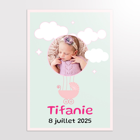 Poster de naissance nuage