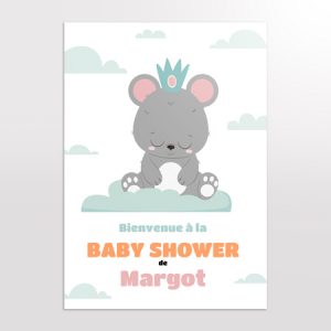 Poster pour une baby shower