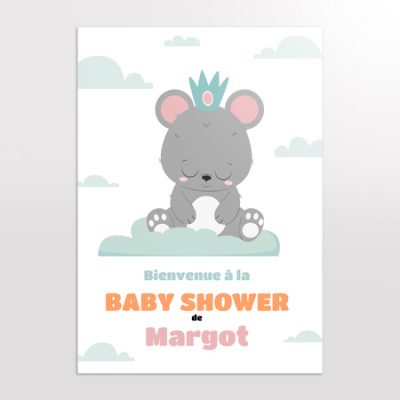 Poster pour une baby shower