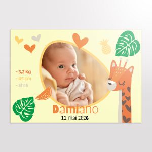 impression poster naissance personnalisée