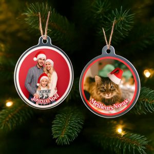 Boule de noël avec photo