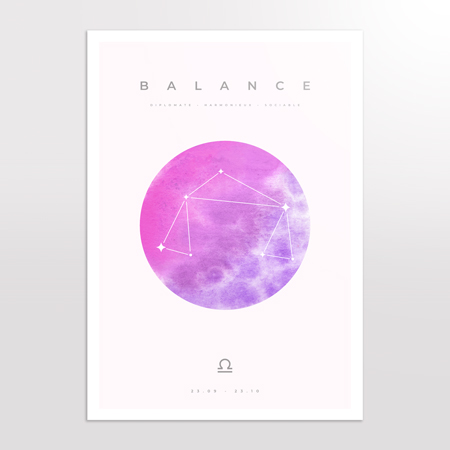 Élégance, harmonie et sens de l’équilibre.
Le poster signe Balance sublime votre intérieur avec un design raffiné, inspiré par la douceur et la beauté de ce signe d’air. Parfait pour une déco apaisante ou un cadeau plein de sens. poster signe balance