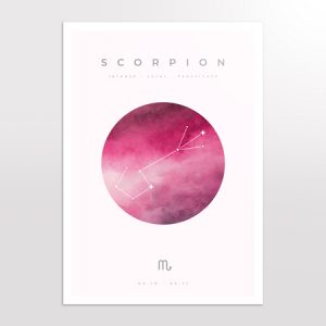 Affiche zodiac scorpion