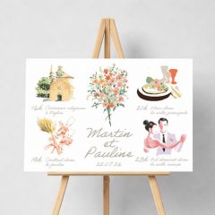Panneau mariage champêtre