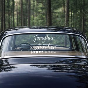 Sticker voiture mariage – M04