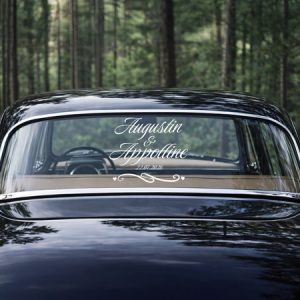 Sticker voiture mariage – M05