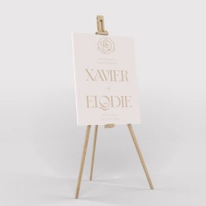 Panneau mariage personnalisé